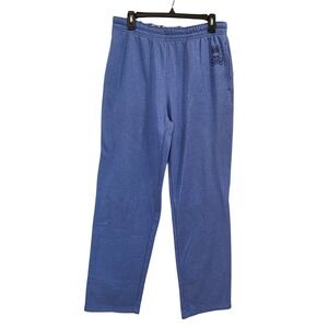 Psycho Bunny Mens Large Blue Heathered Fleece Sweatpants Joggers Logo